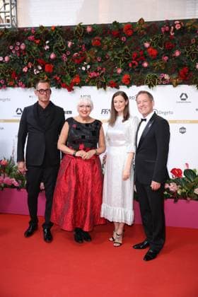 Award - Deutscher Filmpreis 2024 Claudia Roth, Alexandra Maria Lara und Florian Gallenberger beim Deutschen Filmpreis 2024 im Theater am Potsdamer Platz am 03.05.2024 in Berlin. Copyright: xEventpressxKochanx