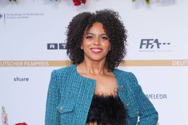 Aminata Belli bei der Ankunft zur Verleihung Deutscher Filmpreis am 3.05.2024 in Berlin Deutscher Filmpreis 2024 in Berlin