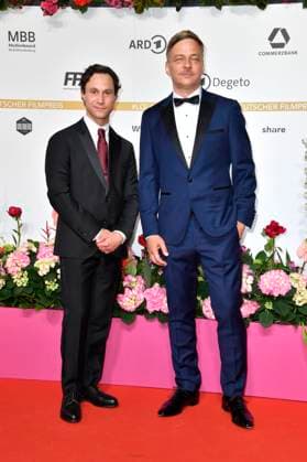 Ludwig Trepte und Tom Wlaschiha bei der 74. Verleihung des Deutschen Filmpreises 2024 im Theater am Potsdamer Platz. Berlin, 03.05.2024