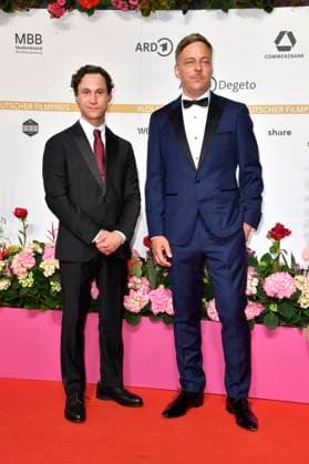 Ludwig Trepte und Tom Wlaschiha bei der 74. Verleihung des Deutschen Filmpreises 2024 im Theater am Potsdamer Platz. Berlin, 03.05.2024