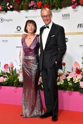 Friedrich Merz mit Ehefrau Charlotte Merz bei der 74. Verleihung des Deutschen Filmpreises 2024 im Theater am Potsdamer Platz. Berlin, 03.05.2024