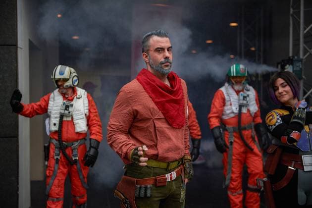 May 4, 2024, Pamplona, Spain: Resistance pilots seen during the celebration of International Star Wars Day. Legion 501 has been in charge of organizing and raising donations for Children s Cancer. Pamplona Spain - ZUMAs197 20240504_aaa_s197_123 Copyright: xElsaxAxBravox