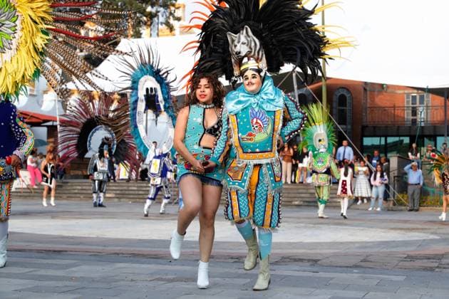 Participants take part during the last day of the annual Tlaxcala carnival, one of the most important folkloric and cultural events in the State of Tlaxcala, named Intangible Cultural Heritage of the State of Tlaxcala in 2013. Mexico City USA - ZUMAe321 20240504_zia_e321_003 Copyright: xESSENExHERNANDEZx