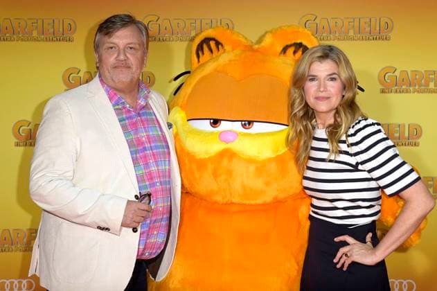 Bilder des Jahres 2024, Entertainment 05 Mai Entertainment Themen der Woche KW18 Entertainment Bilder des Tages Hape Kerkeling und Anke Engelke bei der Premiere des Animationsfilms Garfield - Eine extra Portion Abenteuer The Garfield Movie im Kino in der KulturBrauerei. Berlin, 05.05.2024 *** Hape Kerkeling and Anke Engelke at the premiere of the animated film Garfield An extra portion of adventure The Garfield Movie at the KulturBrauerei cinema in Berlin, 05 05 2024 Foto:xF.xKernx xFuturexImagex garfield_4546