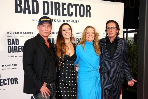Entertainment Themen der Woche KW19 Entertainment Bilder des Tages Oliver Masucci, Bella Dayne, Anne Ratte-Polle und Regisseur Oskar Roehler bei der Bad Director Film Premiere am 6.05.2024 in Koeln Oskar Roehlers Bad Director Filmpremiere in Koeln mit Oliver Masucci *** Oliver Masucci, Bella Dayne, Anne Ratte Polle and director Oskar Roehler at the Bad Director film premiere on 6 05 2024 in Cologne Oskar Roehlers Bad Director film premiere in Cologne with Oliver Masucci 