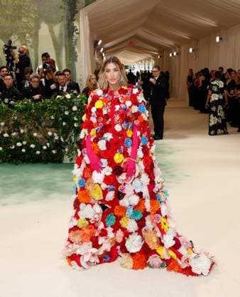 Jessica Serfaty Michel arrives on the red carpet at the 2024 Met Gala celebrating Sleeping Beauties: Reawakening Fashion at The Metropolitan Museum of Art on Monday, May 6, 2024 in New York City.  NYP20240506117 JOHNxANGELILLO