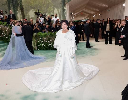 Kris Jenner arrives on the red carpet at the 2024 Met Gala celebrating Sleeping Beauties: Reawakening Fashion at The Metropolitan Museum of Art on Monday, May 6, 2024 in New York City.  NYP20240506241 JOHNxANGELILLO