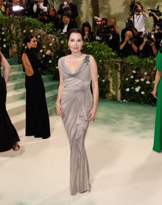 Fabiola Beracasa Beckman arrives on the red carpet at the 2024 Met Gala celebrating Sleeping Beauties: Reawakening Fashion at The Metropolitan Museum of Art on Monday, May 6, 2024 in New York City.  NYP20240506171 JOHNxANGELILLO