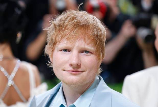 Ed Sheeran arrives on the red carpet at the 2024 Met Gala celebrating Sleeping Beauties: Reawakening Fashion at The Metropolitan Museum of Art on Monday, May 6, 2024 in New York City.  NYP20240506570 JOHNxANGELILLO