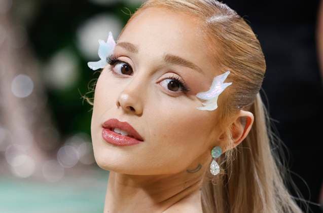 Ariana Grande arrives on the red carpet at the 2024 Met Gala celebrating Sleeping Beauties: Reawakening Fashion at The Metropolitan Museum of Art on Monday, May 6, 2024 in New York City.  NYP20240506682 JOHNxANGELILLO