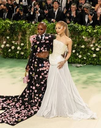 Celebrities attend the 2024 Met Gala Celebrating ?Sleeping Beauties: Reawakening Fashion? at The Metropolitan Museum of Art in New York City Featuring: Cynthia Erivo, Ariana Grande Where: New York, United States When: 06 May 2024 Credit: Michael Stewart INSTARimages.com EDITORIAL USE ONLY. NOT FOR USE BY NEWSPAPERS BASED IN THE UK. Copyright: xMichaelxStewartx instar53713099