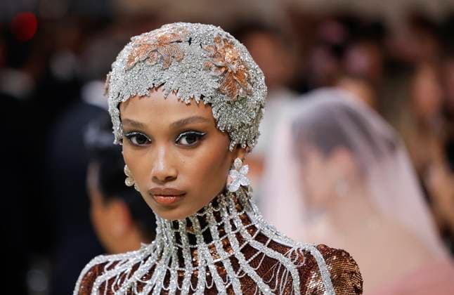 Ugbad Abdi arrives on the red carpet at the 2024 Met Gala celebrating Sleeping Beauties: Reawakening Fashion at The Metropolitan Museum of Art on Monday, May 6, 2024 in New York City.  NYP20240506567 JOHNxANGELILLO