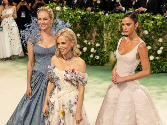 Celebrities attend the 2024 Met Gala Celebrating ?Sleeping Beauties: Reawakening Fashion? at The Metropolitan Museum of Art in New York City Featuring: Uma Thurman, Tory Burch, Bruna Marquezine Where: New York, United States When: 06 May 2024 Credit: Michael Stewart INSTARimages.com EDITORIAL USE ONLY. NOT FOR USE BY NEWSPAPERS BASED IN THE UK. Copyright: xMichaelxStewartx instar53713431