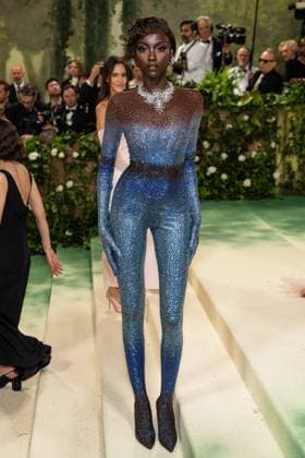 Celebrities attend the 2024 Met Gala Celebrating ?Sleeping Beauties: Reawakening Fashion? at The Metropolitan Museum of Art in New York City Featuring: Anok Yai Where: New York, United States When: 06 May 2024 Credit: Michael Stewart INSTARimages.com EDITORIAL USE ONLY. NOT FOR USE BY NEWSPAPERS BASED IN THE UK. Copyright: xMichaelxStewartx instar53714891