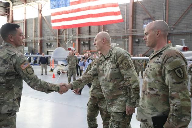 RECORD DATE NOT STATED The Chief of Staff of the Army, General Randy A. George visited Libby Army Airfield to receive an orientation and brief on Fort Huachuca™s John R. Fox Multi-Domain Operations Non-Kinetic Range Complex Feb. 21, 2024. Copyright: xpiemagsx piemagsdvidsfeb24032024-12894 !ACHTUNG AUFNAHMEDATUM GESCHÄTZT!