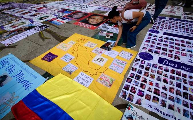 May 10, 2024, Mexico City, Mexico City, Mexico: Relatives of people missing in Mexico protest this Friday, May 10, to demand their right to effective investigations in the search for their daughters, sons, mothers and fathers missing in Mexico..Amnesty International Mexico called on the Mexican authorities to guarantee the thousands of relatives of missing persons their right to effective investigations, to receive and disseminate information, as well as their right to search, which is affected by various forms of violence, such as threats, attacks, extortion, disappearance, murder and forced displacement. Mexico City Mexico - ZUMAn296 20240510_zip_n296_011 Copyright: xJorgexNunezx