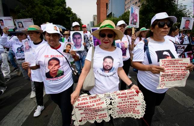 May 10, 2024, Mexico City, Mexico City, Mexico: Relatives of people missing in Mexico protest this Friday, May 10, to demand their right to effective investigations in the search for their daughters, sons, mothers and fathers missing in Mexico..Amnesty International Mexico called on the Mexican authorities to guarantee the thousands of relatives of missing persons their right to effective investigations, to receive and disseminate information, as well as their right to search, which is affected by various forms of violence, such as threats, attacks, extortion, disappearance, murder and forced displacement. Mexico City Mexico - ZUMAn296 20240510_zip_n296_009 Copyright: xJorgexNunezx