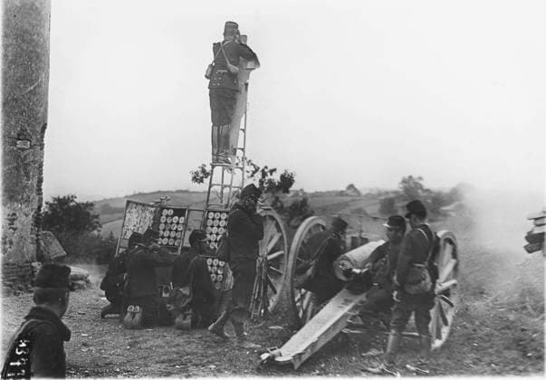 RECORD DATE NOT STATED First Battle of the Marne WWI the French Army in the First Battle of the Marne during World War I Date: 1914  Copyright: Copyrightx(c)Geminix2023.xCredit:xGemini 10296464