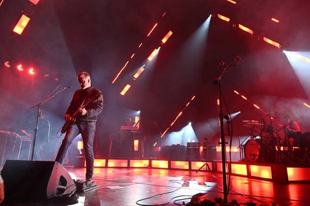 HOLLYWOOD FL - MAY 10: Queens of the Stone Age perform during The End is Nero Tour at Hard Rock Live held at the Seminole Hard Rock Hotel & Casino on May 10, 2024 in Hollywood, Florida. Copyright: xmpi04x