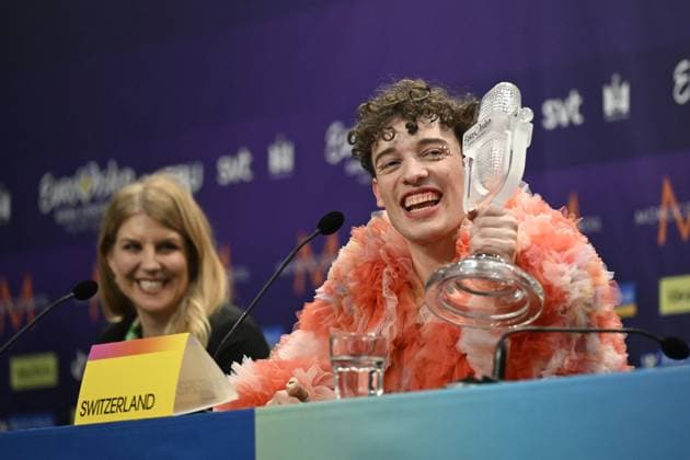 Entertainment Themen der Woche KW19 Entertainment Bilder des Tages MALMÖ, SWEDEN 20240512 This year s winner Nemo representing Switzerland during the press conference after the final of the 68th edition of the Eurovision Song Contest (ESC) at Malmö Arena, in Malmö, Sweden, Saturday, May 11, 2024. MALMÖ SWEDEN x10070x *** MALMÖ, SWEDEN 20240512 This year s winner Nemo representing Switzerland during the press conference after the final of the 68th edition of the Eurovision Song Contest ESC at Malmö Arena, in Malmö, Sweden, Saturday, May 11, 2024 MALMÖ SWEDEN x10070x  Copyright: xJessicaxGow TTx EUROVISION SONG CONTEST 2024 inVEZwzxy6k