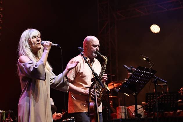 (240513) -- RABAT, May 13, 2024 -- Musicians perform during the closing concert of the 26th Chellah Jazz Music Festival at the Chellah site in Rabat, Morocco, May 12, 2024. ) MOROCCO-RABAT-CHELLAH-JAZZ CONCERT HuoxJing 