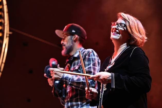 (240513) -- RABAT, May 13, 2024 -- Musicians perform during the closing concert of the 26th Chellah Jazz Music Festival at the Chellah site in Rabat, Morocco, May 12, 2024. ) MOROCCO-RABAT-CHELLAH-JAZZ CONCERT HuoxJing 