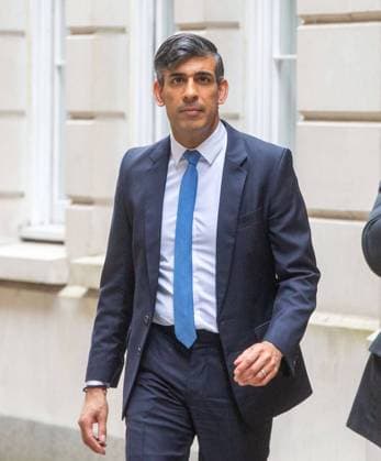 May 13, 2024, London, England, United Kingdom: UK Prime Minister RISHI SUNAK leaves Policy Exchange after delivering a speech. London United Kingdom - ZUMAs262 20240513_zip_s262_095 Copyright: xTayfunxSalcix