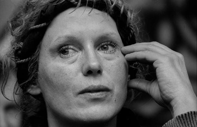 Zensur in der DDR Deutschland, Berlin, 15.02.1991, Gesprächsrunde Erfahrung mit der Zensur, im Haus Drama in der Clara-Zetkin-Straße, Brigitte Struzyk, Â *** Censorship in the GDR Germany, Berlin, 15 02 1991, discussion round Experience with Censorship, in the Drama House in Clara Zetkin Straße, Brigitte Struzyk, Â