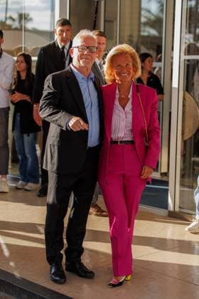 Arrivals - Cannes Thierry Fremaux and Iris Knobloch Jury Ankunft am Hotel Martinez im Rahmen des 77. Festival de Cannes am 13.05.2024. Copyright: xEventpressxKochanx