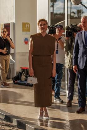 Arrivals - Cannes Greta Gerwig Jury Ankunft am Hotel Martinez im Rahmen des 77. Festival de Cannes am 13.05.2024. Copyright: xEventpressxKochanx