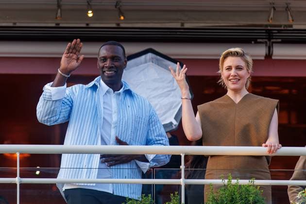 Arrivals - Cannes Omar Sy and Greta Gerwig Jury Ankunft am Hotel Martinez im Rahmen des 77. Festival de Cannes am 13.05.2024. Copyright: xEventpressxKochanx