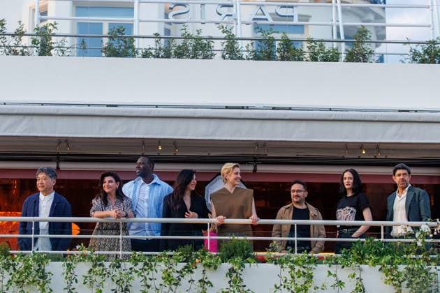 Arrivals - Cannes Hirokazu Koreeda, Ebru Ceylan, Omar Sy, Nadine Labaki, Greta Gerwig, J. A. Bayona, Eva Green and Pierfrancesco Favino Jury Ankunft am Hotel Martinez im Rahmen des 77. Festival de Cannes am 13.05.2024. Copyright: xEventpressxKochanx