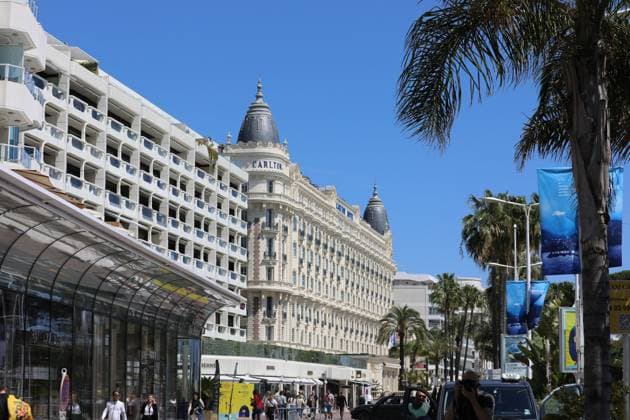 May 13, 2024, Cannes, Cote D azur, France: The iconic Hotel Carlton during the 77th Annual Cannes Film Festival in Cannes, France Cannes France - ZUMAc179 20240513_zep_c179_145 Copyright: xMickaelxChavetx