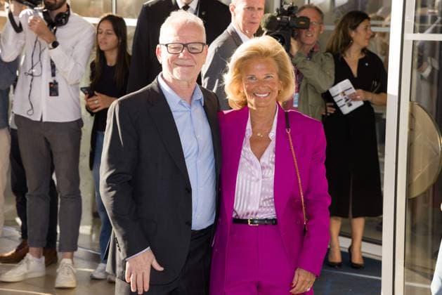 Cannes - Jury Dinner Ahead Of The Festival Opening Iris Knobloch and Thierry Fremaux attends a dinner ahead of the 77th Cannes Film Festival on May 13, 2024 in Cannes, France. Photo by Shootpix ABACAPRESS.COM Cannes France  Copyright: xShootpix ABACAx