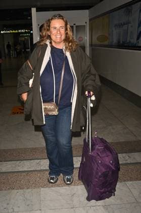Cannes 2024 Celebrities At Nice Airport Lisa Azuelos arriving at Nice airport ahead 77th Cannes Film Festival in Nice, France on May 14, 2024. Photo by Julien Reynaud APS-Medias ABACAPRESS.COM Nice France  Copyright: xReynaudxJulien APS-Medias ABACAx