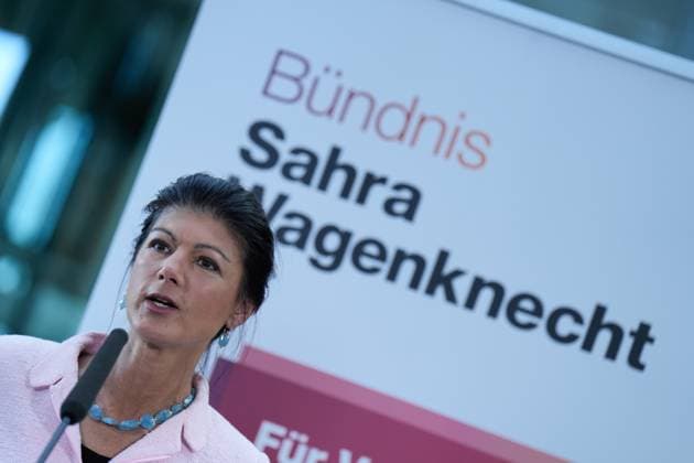 News Themen der Woche KW20 News Bilder des Tages Pressekonferenz, Bündnis Sahra Wagenknecht Pressekonferenz, Bündnis Sahra Wagenknecht, BSW, Parteivorsitzende, Sahra Wagenknecht Berlin Berlin GER *** Press conference, Alliance Sahra Wagenknecht Press conference, Alliance Sahra Wagenknecht, BSW, Party Chairwoman, Sahra Wagenknecht Berlin Berlin GER