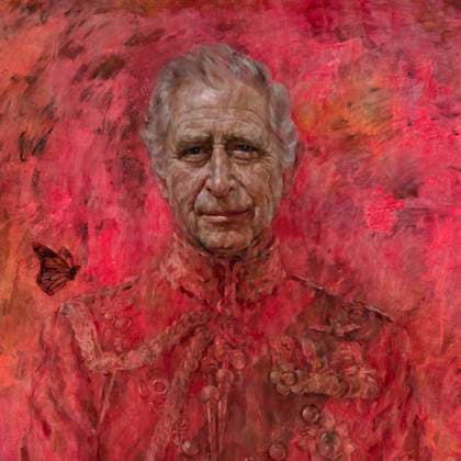 King Charles III., erstes offizielles Porträt als König King Charles III unveils Jonathan Yeo portrait Jonathan Yeo s oil on canvas portrait of King Charles III. The portrait was commissioned in 2020 to celebrate the then Prince of Wales s 50 years as a member of The Drapers Company in 2022. The artwork depicts the King wearing the uniform of the Welsh Guards, of which he was made Regimental Colonel in 1975. See PA story ROYAL King. Picture by: His Majesty King Charles III by Jonathan Yeo 2024 WPA-Pool NOTE TO EDITORS: This handout photo may only be used for editorial reporting purposes for the contemporaneous illustration of events, things or the people in the image or facts mentioned in the caption. Reuse of the picture may require further permission from the copyright holder. London UK 