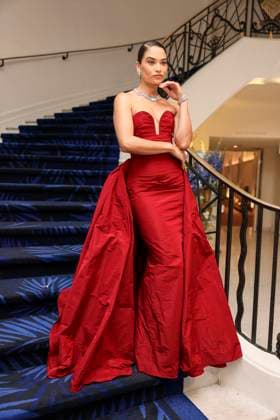 Cannes - Shanina Shaik At The Martinez Shanina Shaik is spotted at Martinez Hotel before opening ceremony during 77th Cannes Film Festival. France, Cannes on may 14th, 2024. Photo by Marco Piovanotto ABACAPRESS.COM Cannes France  Copyright: xPiovanottoxMarco ABACAx