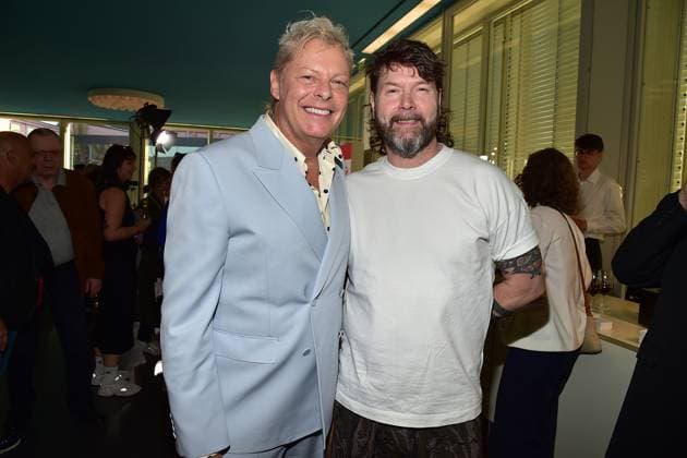 36. Fred Jay Preis der GEMA in Berlin Uwe Fahrenkrog-Petersen, Deutscher Musikproduzent und Komponist, Rea Garvey, Musiker, Musikproduzent Ankunft im bcc Berlin der 36. Fred Jay Preis 2024 im Rahmen des GEMA Mitgliederfestes in Berlin 14.05.2024