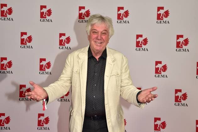 36. Fred Jay Preis der GEMA in Berlin Rolf Zuckowski Ankunft, roter Teppich im bcc Berlin der 36. Fred Jay Preis 2024 im Rahmen des GEMA Mitgliederfestes in Berlin 14.05.2024
