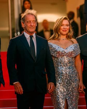 Festival de Cannes - Premiere - Le Deuxieme Acte Vincent Lindon and LÃ a Seydoux bei der Eröffnung der 77. Cannes Film Festspiele im Palais de Festival und der Premiere Le Deuxieme Acte ( The Second Act ) am 14.05.2024 in Cannes. Copyright: xEventpressxKochanx