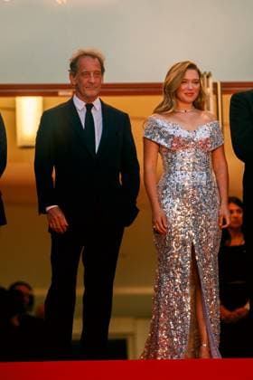 Festival de Cannes - Premiere - Le Deuxieme Acte Vincent Lindon and LÃ a Seydoux bei der Eröffnung der 77. Cannes Film Festspiele im Palais de Festival und der Premiere Le Deuxieme Acte ( The Second Act ) am 14.05.2024 in Cannes. Copyright: xEventpressxKochanx