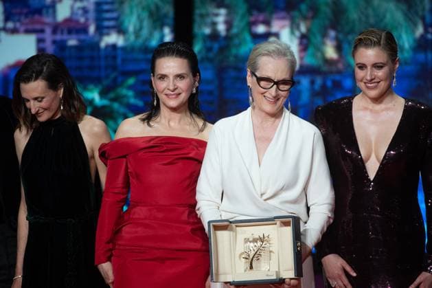 Cannes Opening Ceremony Camille Cottin, Juliette Binoche, Meryl Streep and Greta Gerwig attending the Opening Ceremony of the 77th Cannes Film Festival at the Palais des Festivals in Cannes, France on May 14, 2024. Photo by Aurore Marechal ABACAPRESS.COM Cannes France  Copyright: xMarechalxAurore ABACAx
