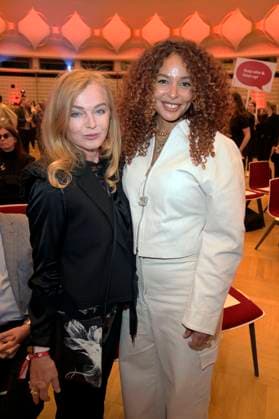 Inga Humpe und Joy Denalane bei der Verleihung des Fred Jay Preises 2024 im bcc Berlin Congress Center. Berlin, 14.05.2024