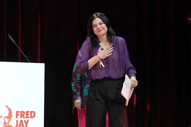 Jasmin Tabatabai bei der Verleihung des Fred Jay Preises 2024 im bcc Berlin Congress Center. Berlin, 14.05.2024