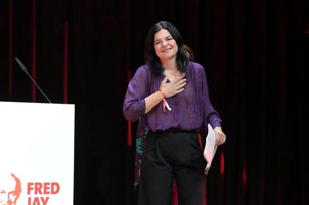Jasmin Tabatabai bei der Verleihung des Fred Jay Preises 2024 im bcc Berlin Congress Center. Berlin, 14.05.2024