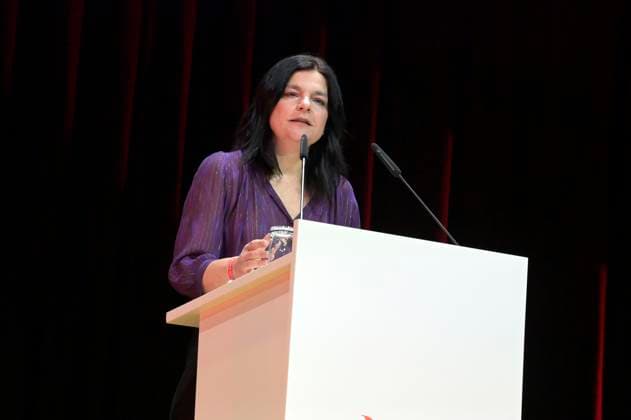 Jasmin Tabatabai bei der Verleihung des Fred Jay Preises 2024 im bcc Berlin Congress Center. Berlin, 14.05.2024