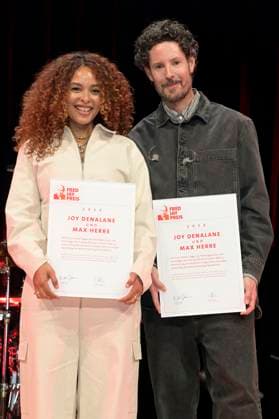 Joy Denalane und Max Herre bei der Verleihung des Fred Jay Preises 2024 im bcc Berlin Congress Center. Berlin, 14.05.2024
