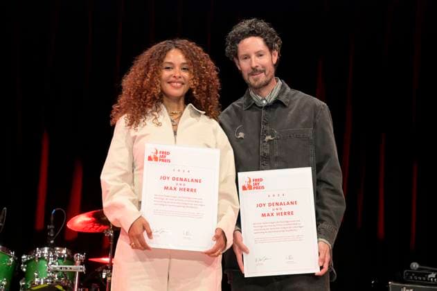 Joy Denalane und Max Herre bei der Verleihung des Fred Jay Preises 2024 im bcc Berlin Congress Center. Berlin, 14.05.2024