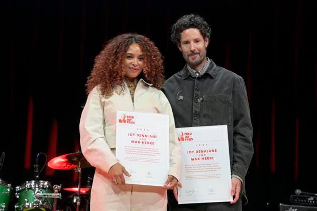 Joy Denalane und Max Herre bei der Verleihung des Fred Jay Preises 2024 im bcc Berlin Congress Center. Berlin, 14.05.2024